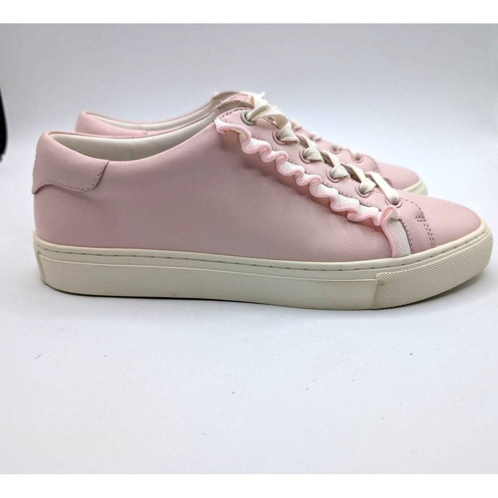 Tory Burch Sport Pink and White Ruffle Sneakers Women's 9M - Picture 10 of 11